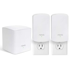 Tenda Nova Whole Home Mesh WiFi System - Replaces Gigabit AC WiFi Router and Extenders, Dual Band, Compatible with Alexa, Built for Smart Home, Up to 3, 500 Sq. ft. Coverage (MW5 3-PK).