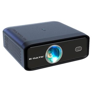 EGate S9 Pro Sealed Full Automatic Projector, Android 1080p Native 9000 Lumens (630 ANSI), Dust Proof, Auto (Keystone+Focus+Obstacle+Tilt), 2GB-32GB, HDMI ARC, WiFi6 & BT | (EL9030, Blue)