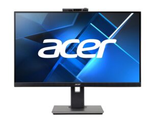 Acer B247Y 60.45 cm (23.8 Inch) IPS Full HD 1920 X 1080 LCD Monitor with LED Backlight with FHD Adjustable Webcam, Height Adjustment and Pivot, HDMI, VGA and Display Port, Stereo Speakers