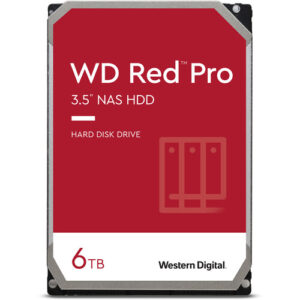 Western Digital WD Red Pro 6TB NAS Hard Drive - 7200 RPM Class, SATA 6 Gb/s, 256MB Cache, 3.5 - WD6003FFBX