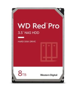Western Digital 8TB WD Red Pro NAS Internal Hard Drive HDD - 7200 RPM, SATA 6 Gb/s, CMR, 256 MB Cache, 3.5" - WD8003FFBX