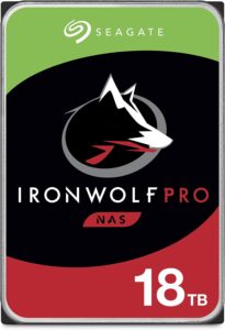 Seagate IronWolf Pro 18TB NAS Internal Hard Drive HDD CMR 3.5 Inch SATA 6Gb/s 7200 RPM 256MB Cache for RAID Network Attached Storage, Data Recovery Rescue Service (ST18000NE000)