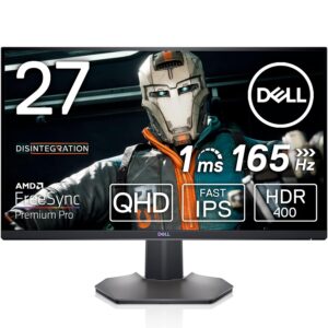 Dell-S2721DGF (68.58 cm) QHD Gaming Monitor 2560 x 1440 at 144Hz, IPS Panel, Anti-Glare with 3H Hardness, Brightness 400 cd/m2 (Typical), NVIDIA® G-SYNC®, Flicker-Free, 5 Year Warranty