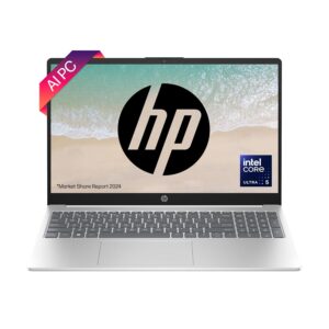 HP Laptop 15, Intel Core Ultra 5 125H, Enhanced by AI, 15.6-inch (39.6 cm), FHD, 8GB DDR5, 512GB SSD, Intel Graphics, FPR, 1080p FHD Camera, Backlit KB (Win 11, Silver, 1.65 kg), fd1098TU