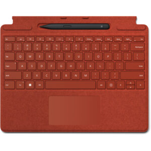 Microsoft Surface Pro 8 Signature Keyboard SC ENG HDWR - Bundle Pen 2 - Poppy Red(8X6-00094), Small