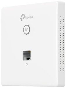 TP-Link N300 Wireless N Wall-Plate Mounting Access Point, Support PoE 802.3af, 300Mbps Wi-Fi Speed, Simply Managed by Cloud Access and Omada app (EAP115-WALL, White)