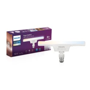 PHILIPS Smart Wi-Fi LED T-Bulb 12-Watt WiZ Connected (Pack of 1) (Shades of White + Tunable + Dimmable + Pre-Set Modes) (Compatible with Amazon Alexa and Google Assistant)