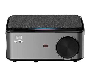 TONZO LS-418 LED Projector - 1080p Native 4K Support, Android 9.0, 6800 Lumens, 300" Large LTPS Display, Long Lamp Life, Low Fan Noise, Versatile Connectivity, Preinstalled OTT - Grey