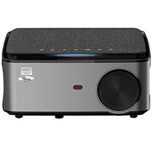 TONZO LS-418 LED Projector - 1080p Native 4K Support, Android 9.0, 6800 Lumens, 300" Large LTPS Display, Long Lamp Life, Low Fan Noise, Versatile Connectivity, Preinstalled OTT - Grey