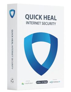 Quick Heal Internet Security Latest Version - 3 PCs, 3 Years (DVD)