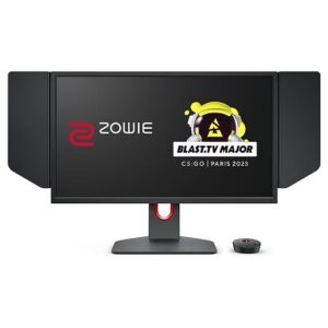 BenQ Zowie XL2566K 24.5"(62.3 cm) LCD 1920 x 1080 Pixels TN 360Hz Gaming Monitor |Motion Clarity with DyAc+TM |1080P |XL Setting to ShareTM |Color Modes |S Switch |Shield |Smaller Base |Black