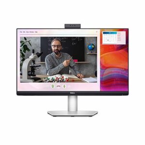 Dell 24 Inch (60.96 cm)| FHD 1920 x 1080 Pixels at 75 Hz|IPS Panel|Adaptive-Sync Technology|4ms Response Time|99% sRGB Color gamut|Built-in Camera & Speaker |S2422HZ-Grey