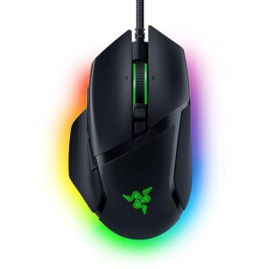 Razer Basilisk V3 Customizable Ergonomic Gaming Wired Mouse: Chroma RGB Lighting - 26K DPI Optical Sensor - 11 Programmable Buttons - HyperScroll Tilt Wheel - Classic Black - RZ01-04000100-R3M1