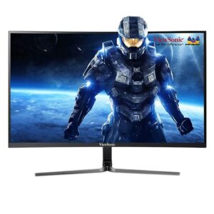 ViewSonic Vx2458-C-Mhd 24 Inch (60.96 Cm) Full Hd Led 1920 X 1080 X1080 Pixels, 1Ms, Curved LCD Gaming Monitor, Hdmi & Dp, Refresh Rate 144Hz, Eye Care, Flicker-Free and Blue Light Filter, Black