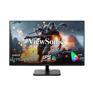 ViewSonic Va2256-H, 22 Inch (54.6 Cm) Full Hd 1920 x 1080 Pixels Superclear IPS Panel Frameless Bezel, 75Hz AMD Freesync, Flicker-Free, Blue Light Filter, Viewmode, Win10 Cert, Hdmi & Vga, Black