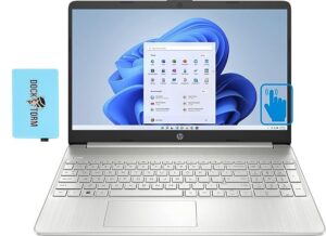 HP 15.6" Touchscreen Laptop HD TN Display (Intel i3-1115G4 2-Core 3.00GHz, 8GB RAM, 512GB m.2 SATA SSD, Intel UHD, AC WiFi, Bluetooth 5.1, SD Reader, Webcam, Win 11 Home S-Mode) with Dockztorm Dock