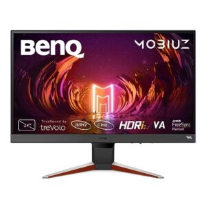 BenQ MOBIUZ EX240N 24"(60cm) Premium VA Panel Bezel-Less HDR Gaming Monitor- Full HD,165Hz,1ms MPRT,AMD FreeSync Premium,Light Tuner,Color Vibrance,Black Equalizer,treVolo Speakers,HDMI,DP(Gray)