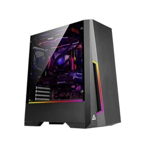 Antec DP501 Mid Tower Gaming Cabinet Support ATX, Micro-ATX, ITX Motherboard with Tempered Glass Side Panel, 1 x 120mm Rear Fan Preinstalled