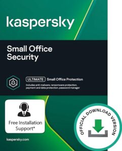 Kaspersky Small Office Security Standard Latest Version | 20 Devices, 20 Mobiles, 2 Server | 1 Year | Code emailed in 2 Hours - No CD