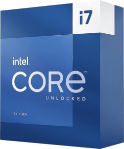 Intel Core i7-13700K Desktop Processor 16 cores (8 P-cores + 8 E-cores) 30M Cache, up to 5.4 GHz Socket LGA 1700