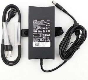 Dell 130W 240V Slim 7.4mm Pin Laptop Charger Adapter for Alienware, Inspiron 15, Latitude, Precision and Vostro 15 Models with Power Cord