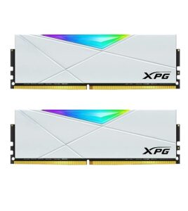 XPG DDR4 D50 RGB 16GB (2x8GB) 3200MHz PC4-25600 U-DIMM 288-Pins Desktop Memory CL16-20-20 White HS 3200MHz 2x8GB