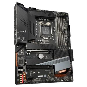 Gigabyte Z590 AORUS Elite Motherboard with Direct 12+1 Phases Digital VRM Solution, Fast 2.5GbE LAN,Triple Ultra-Fast NVMe PCIe 4.0*/3.0 x4 M.2 with Thermal Guards, RGB Fusion 2.0, Q-Flash Plus