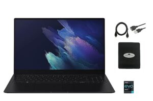 Samsung Galaxy Book Pro 15.6" Laptop Computer, Intel Evo Platform Intel 11th Gen Core i7-1165G7 Up to 4.7 GHz, 16GB RAM, 1TB PCIe SSD, Intel Iris Xe Graphics, Win 10, Mystic Blue w/Accessories