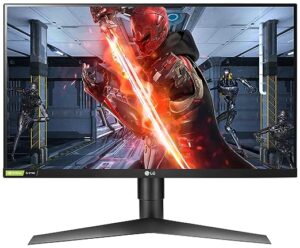 LG Ultragear 69 Cm (27-Inch) 1920 x 1080 Pixels IPS FHD, G-Sync Compatible, HDR 10, Gaming Monitor with Display Port, HDMI x 2, Height Adjust & Pivot Stand, 144Hz, 1ms - 27GL650F (Black)