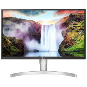 LG 69 cm/27 inches LCD 4K-UHD 3840 x 2160 Pixels HDR 10 Monitor with IPS Panel, Radeon FreeSync, Height/Pivot/Tilt Adjustable Stand, HDMI x 2, Display Port- 27UL550 (White)