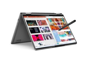 Lenovo Yoga 7 Intel Evo Core i7 12th Gen 14"(35.56cm) 2.8K OLED 2-in-1 Convertible Touchscreen Laptop (16GB/512GB SSD/Win11/Office/Digital Pen/3Yr Warranty/Storm Grey/Metal Surface/1.42Kg), 82QE009SIN