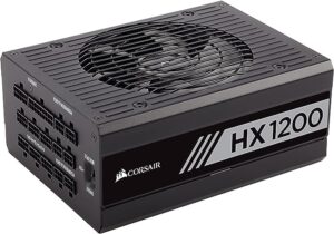 Corsair HX1200 1200 Watt 80+ Platinum Certified Fully Modular PSU/Power Supply for PC - CP-9020140-IN (Black)