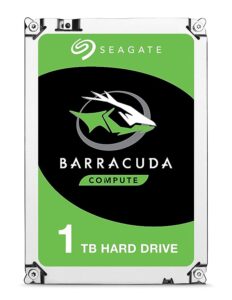 Seagate BarraCuda 1 TB Internal Hard Drive HDD 3.5 Inches (8.8 cm) SATA 6 Gb/s 7200 RPM 64 MB Cache for Computer Desktop PC (ST1000DM010)