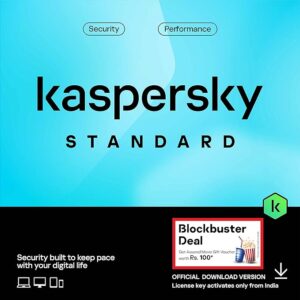 Kaspersky | Standard Security | 1 User | 2 Years | Win Movie Voucher with Every Purchase (Offer Valid till 30th September 2023) | Email Delivery in 1 Hour - No CD