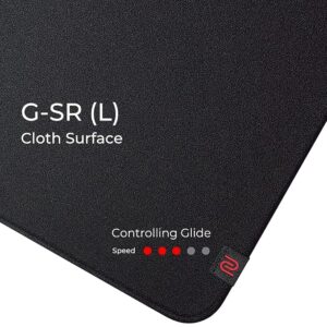 BenQ Zowie G-SR Large Size Soft Rubber Base Designed Mouse Pad (Black)