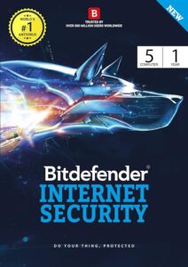 BitDefender Internet Security Latest Version - 5 Users (5 Split Key), 1 Year (Voucher)