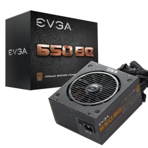 EVGA 650 Bq, 80+ Bronze 650W, Semi Modular, 5 Year Warranty, Includes Free Power On Self Tester, Power Supply 110-BQ-0650-V1