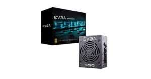 EVGA Supernova 550 GM, 80 Plus Gold 550W, Fully Modular, ECO Mode with DBB Fan, 7 Year Warranty, Includes Power ON Self Tester, SFX Form Factor, Power Supply 123-GM-0550-Y1