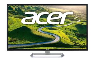 Acer EB321HQU LCD Monitor with LED Back Light Technology 31.5 inches (80cm) WQHD (2560x1440) Pixels IPS Monitor I 300 Nits I DVI (Dual Link), HDMI, Display Port I 10 Bit Color Depth, Black