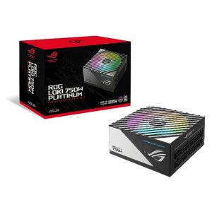 ASUS ROG Loki SFX-L 750W Platinum (Fully Modular Power Supply, 80+ Platinum, Lambda A Certified, 120mm PWM ARGB Fan, Aura Sync, ATX 3.0 Compatible, PCIe 5.0 Ready, 10 Year Warranty) Black