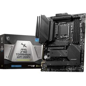 MSI MAG Z790 Tomahawk WiFi DDR4 Motherboard, ATX - Supports Intel 12th & 13th Gen Core Processors, LGA 1700-90A SPS VRM, DDR4 Memory Boost 5333+MHz/OC, PCIe 5.0 & 4.0 x16, 4 x M.2 Gen4, Wi-Fi 6E
