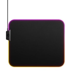 SteelSeries QcK Gaming Surface - Medium RGB Prism Cloth Mouse Pad of All Time - Optimized for Gaming Sensors