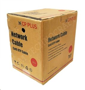 CP PLUS CAT6 4 Pair UTP (Reel) 305 Meter Ethernet Cable for Printer, Smartphone, Router, White
