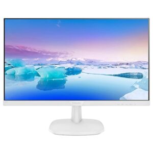 PHILIPS 223V7Qhaw/94 21.5 Inch (54.61 Cm) 1920 x 1080 Pixelsa, Smart Image Led Monitor with IPS Panel, 2W X 2 Speaker, Hdmi & Vga Port, Fhd, White Frame Ultra Narrow, 5 Ms Response Time, Rate White