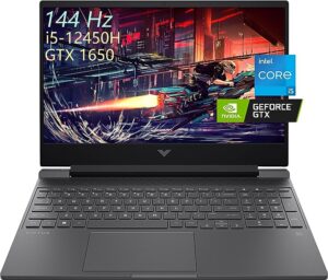 HP 2022 Victus Gaming Laptop, 15.6-Inch 144Hz FHD Display, 12th Gen Core i5-12450H(Beat R7 5800H), 32GB 3200 RAM, 1TB PCIe SSD, NVIDIA GeForce GTX 1650, WiFi 6, Backlit KB, RJ-45, HDMI, Win 11 H