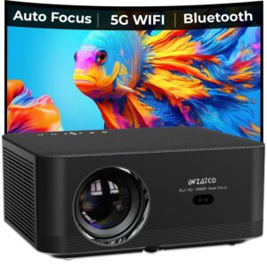 WZATCO Neo, Fully Automatic, Full HD Native 1080P, 4K HDR Android Projector for Home, 8200 L, (Auto Focus + Auto Keystone), HDMI ARC, Dual WiFi & BT, YouTube, Netflix, Prime & More | Yuva Series